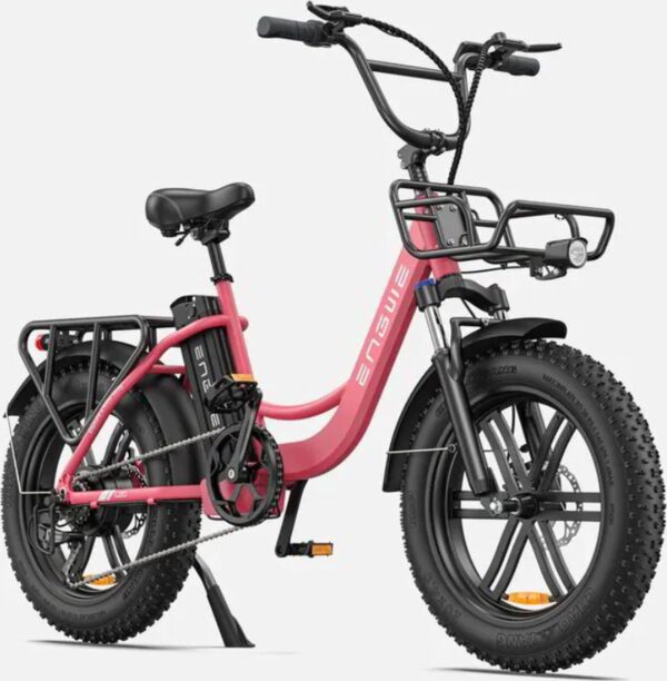 ENGWE L20 Elektrische Fatbike - E-bike - 20 Inch - 250W Motor - 7 Versnellingen - 140 km Actieradius - Mechanische Schijfremmen - Roze - Afbeelding 3