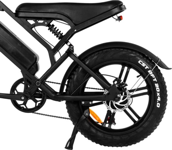 Fatbike V20 [Nieuwste 2024 Model] - E bike - Bluetooth - Met Extra remblokje - Zwart - Elektrische Fatbike - E-Fatbike - 7 versnellingen - Afbeelding 4