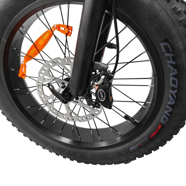 NinRyde -Tourwheel T3 Pro - Fatbike - 250W - 18.2Ah - Max. 25KM/H - Grijs - Incl. Achterrekje en Alarm - Afbeelding 3