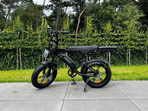 Vilolux® Fatbike electrisch - Fatbike V20 PRO - Achterzit - Legaal - Rijklaar - Niet opvoerbare fatbikes - 2 Jaar garantie - Telefoontasje - Hydraulische remmen - Alarm - Zwart - Afbeelding 7