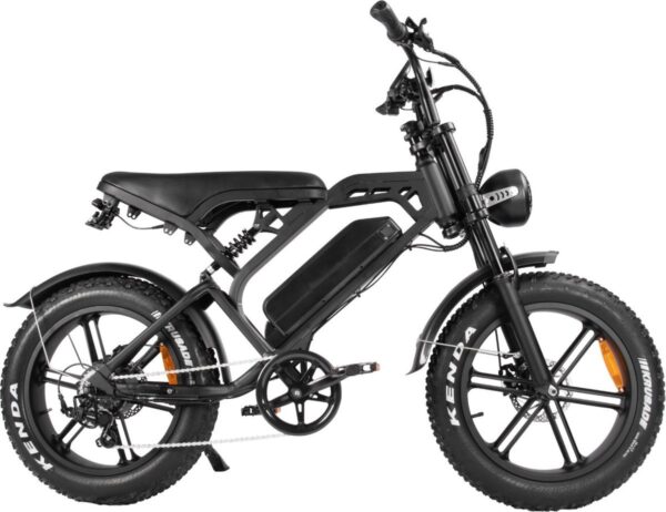 Fatbike V20 [Nieuwste 2024 Model] - E bike - Bluetooth - Met Extra remblokje - Zwart - Elektrische Fatbike - E-Fatbike - 7 versnellingen