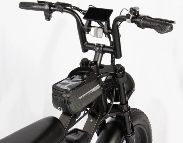 Vilolux® Fatbike electrisch - Fatbike V20 PRO MAX - Achterzit - Voorrek - Legaal - Rijklaar - Niet opvoerbare fatbikes - 2 Jaar garantie - Telefoontasje - Hydraulische remmen - Alarm - Zwart - Afbeelding 6