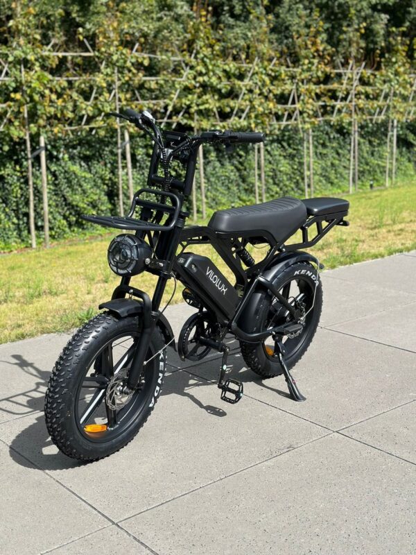 Vilolux® Fatbike electrisch - Fatbike V20 PRO MAX - Achterzit - Voorrek - Legaal - Rijklaar - Niet opvoerbare fatbikes - 2 Jaar garantie - Telefoontasje - Hydraulische remmen - Alarm - Zwart - Afbeelding 4